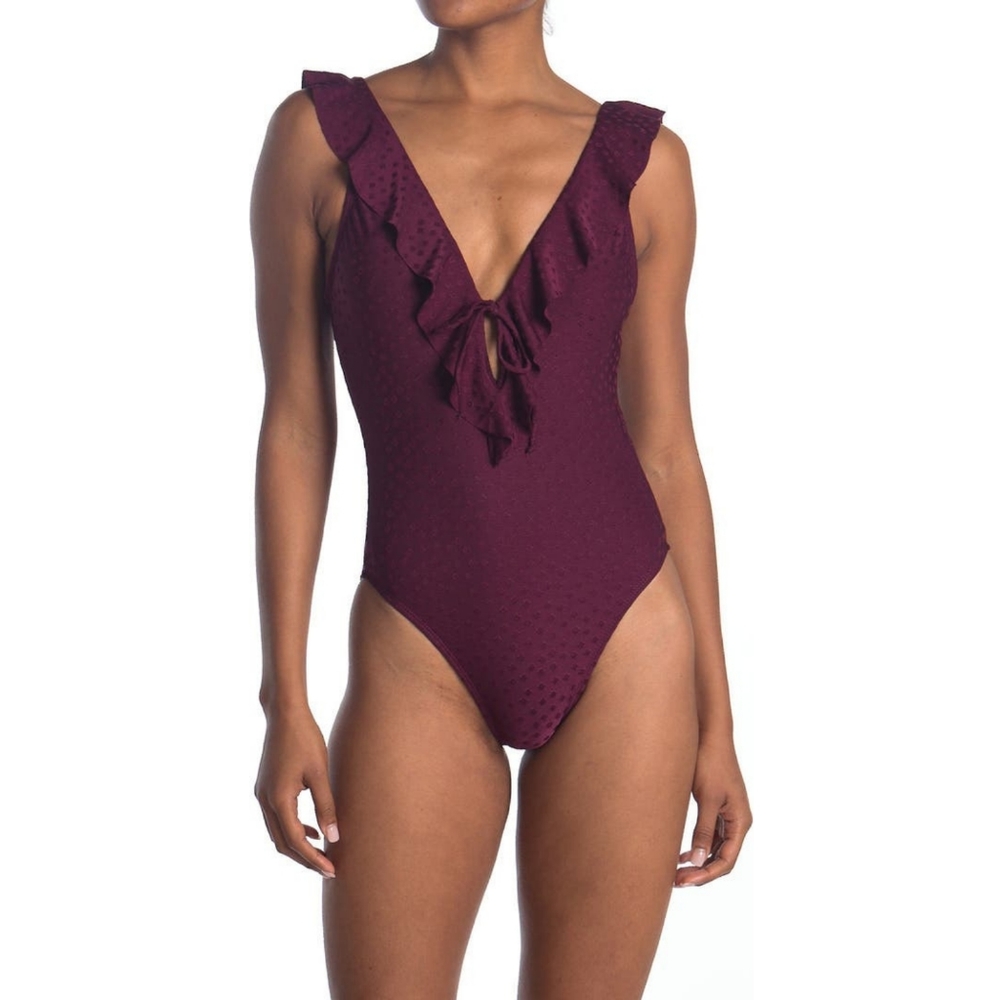 Robin Piccone Juliana Plunging One-Piece Swimsuit